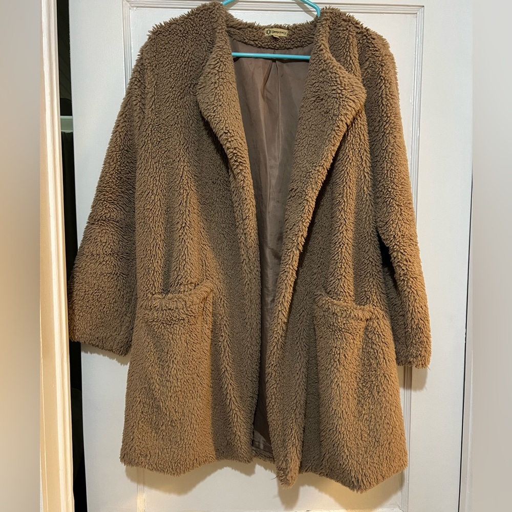 Democracy Faux Fur Jacket with Pockets